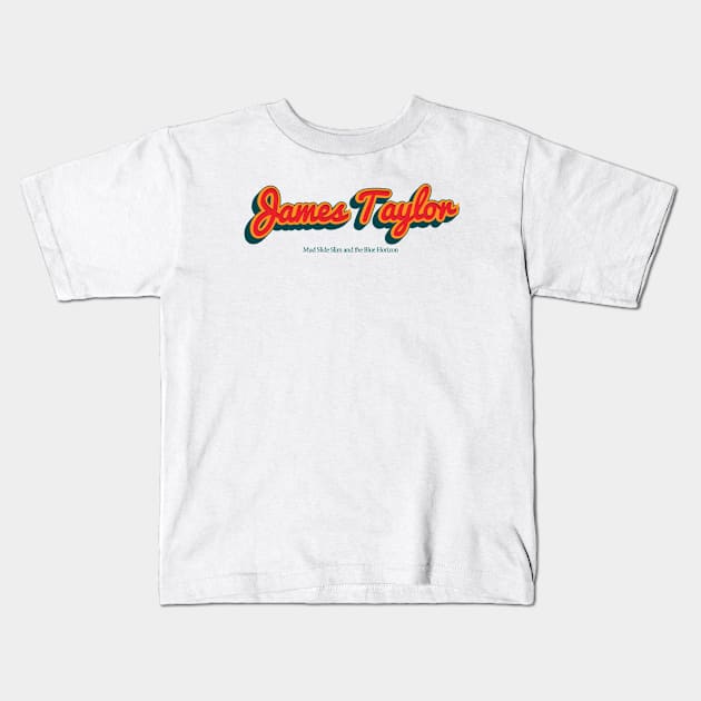 James Taylor Kids T-Shirt by PowelCastStudio